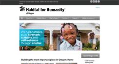 Desktop Screenshot of habitatoregon.org