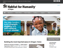 Tablet Screenshot of habitatoregon.org